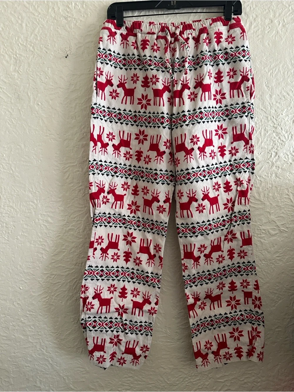 Hanna Andersson Dear Deer Adult Flannel Pajama Pants Christmas Small Men Women’s